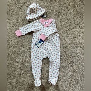 NWT Magnolia Baby football sleeper and hat